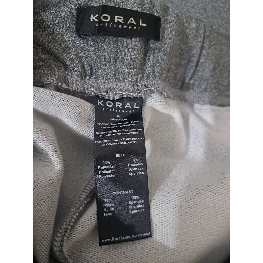 Koral Leggings Small  Gray Women’s IMMERSION Activewear Jogger SweatPants Mesh - Picture 7 of 7